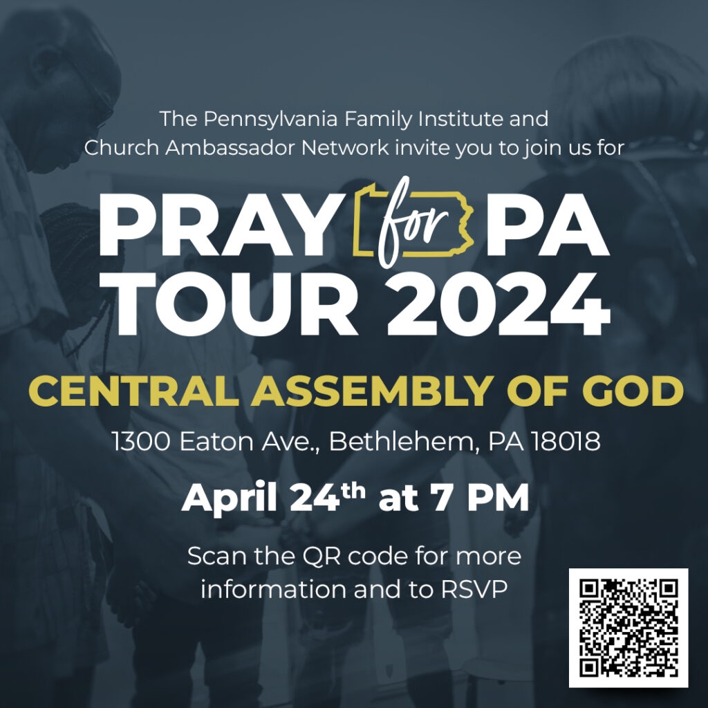PRAY For PA TOUR 2024 on Wednesday, April 24th, at 700 PM at Central
